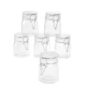 6er Set Vorratsglas Mit Bügelverschluss, 150 Ml