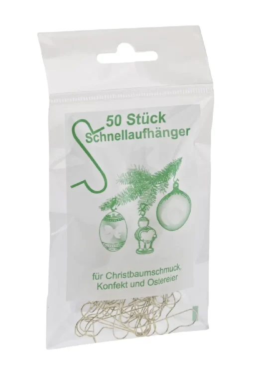 Kugelaufhänger, Gold, 50 Stück