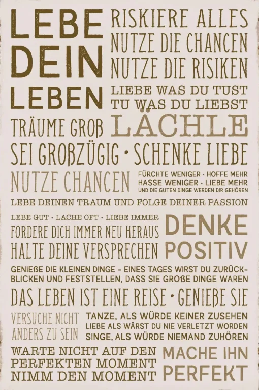 Poster Du Lebst Nur Einmal, Nr. 60