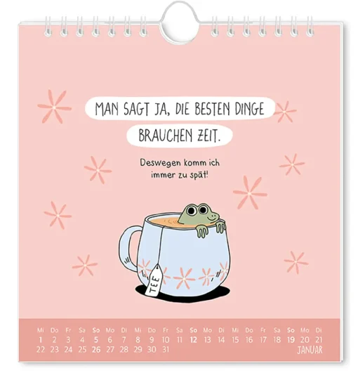 Postkarten Kalender, 2025, Der Frühe Vogel
