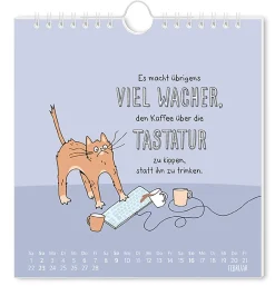 Postkarten Kalender, 2025, Der Frühe Vogel