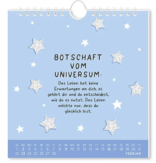 Postkarten Kalender, 2025, Der Beste Tag