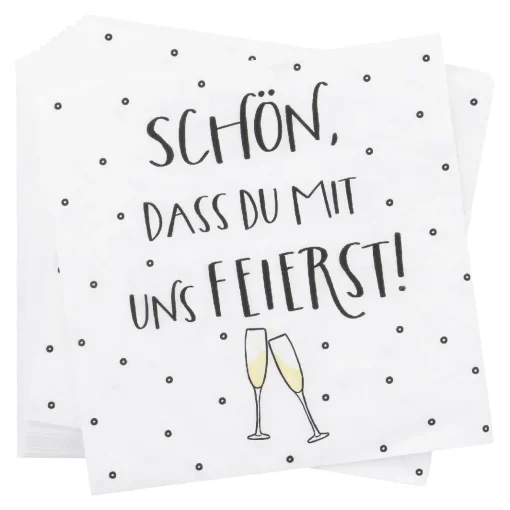 Serviette Feiern, 20 Stück