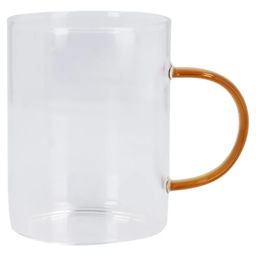 Teeglas Boro, Farbhenkel/braun, 400 Ml