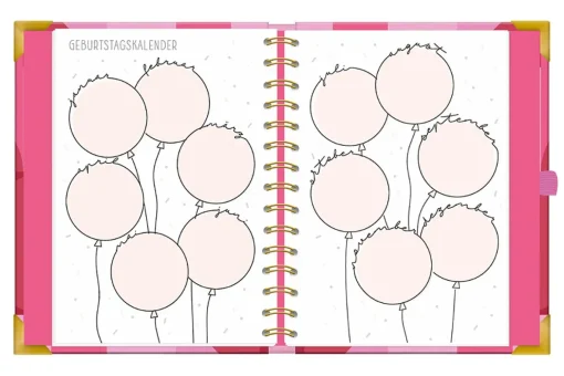 Terminplaner Premium 2025, Pink